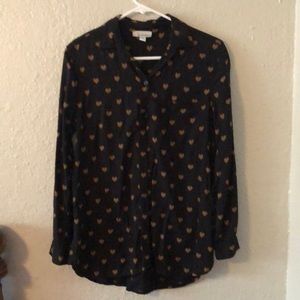 Black Allison Joy button down size XS